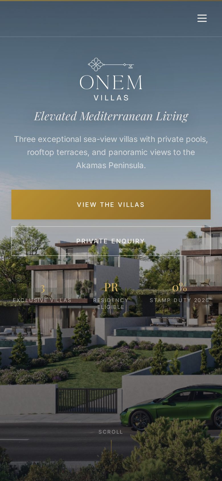 Onem Villas website, phone